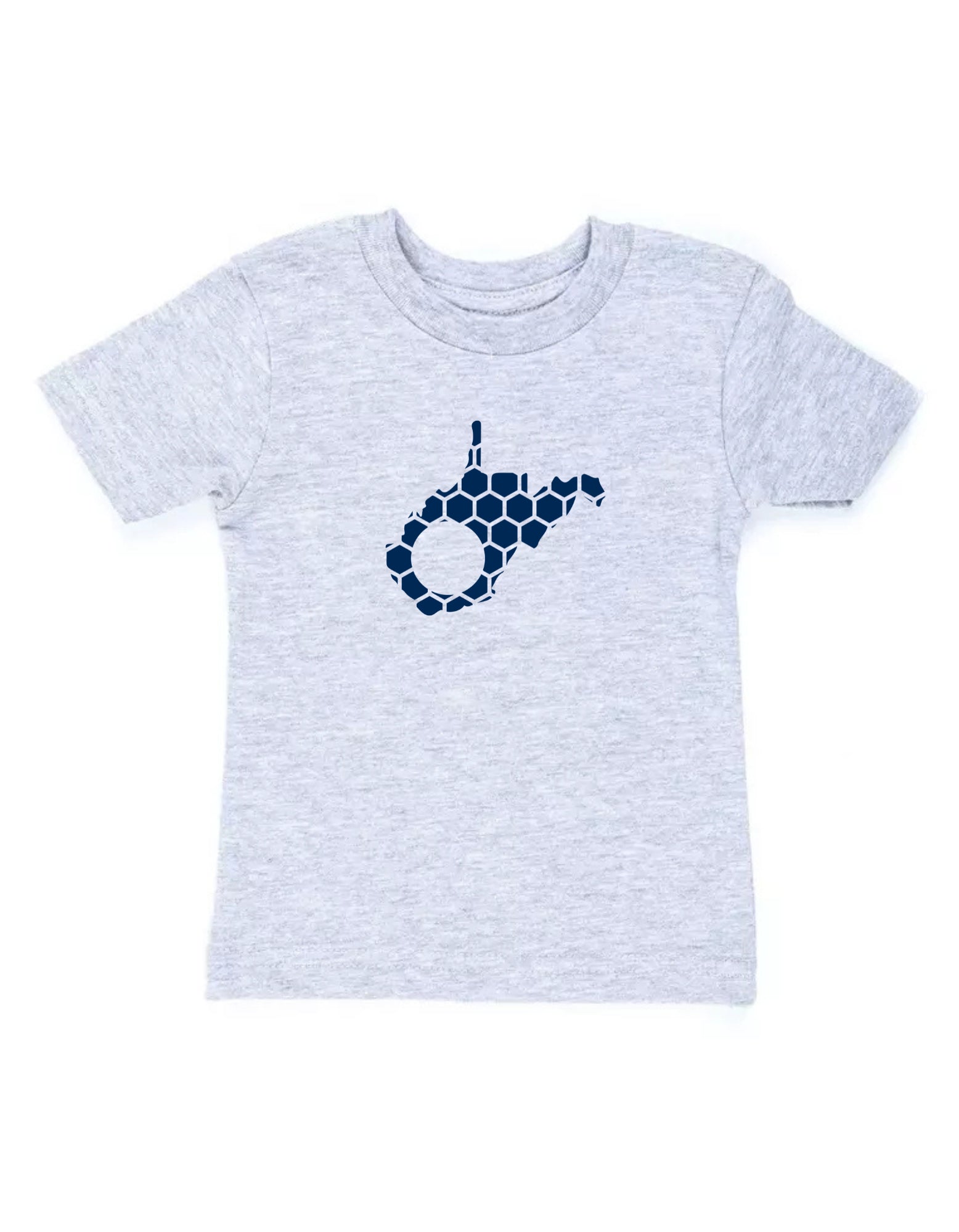 West Virginia Honeycomb Crewneck T-Shirt-Rogue Magnolia Custom Designs