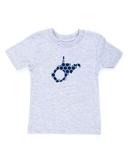 West Virginia Honeycomb Crewneck T-Shirt-Rogue Magnolia Custom Designs
