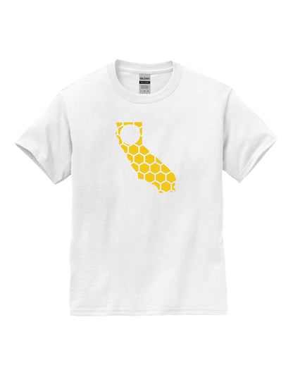 California Honeycomb Crewneck T-Shirt-Rogue Magnolia Custom Designs