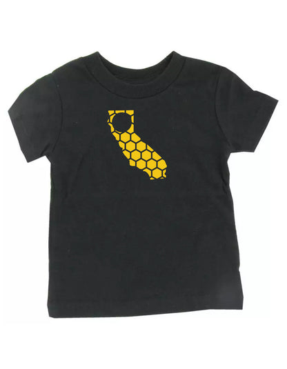 California Honeycomb Crewneck T-Shirt-Rogue Magnolia Custom Designs