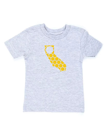 California Honeycomb Crewneck T-Shirt-Rogue Magnolia Custom Designs