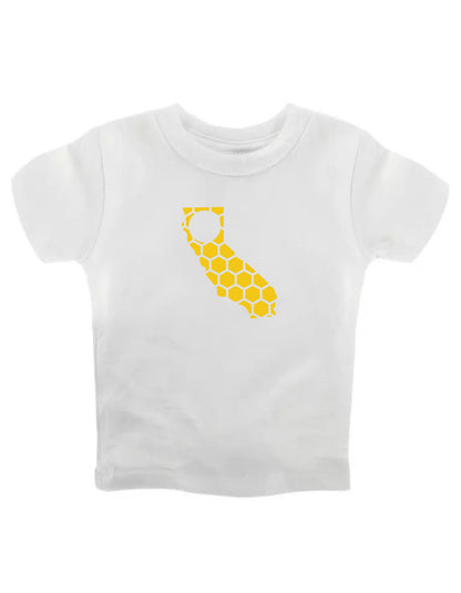 California Honeycomb Crewneck T-Shirt-Rogue Magnolia Custom Designs