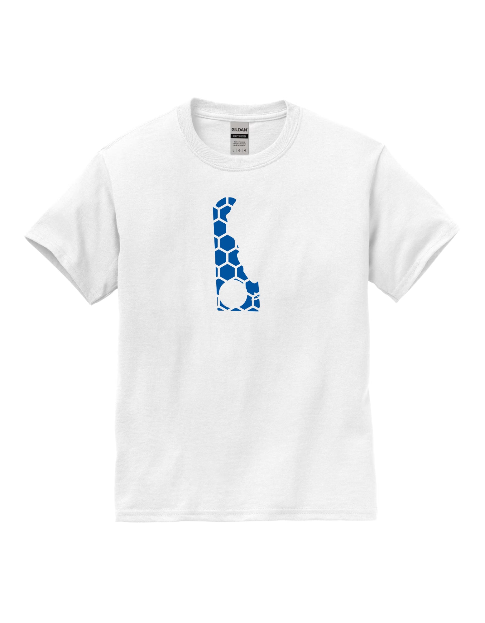 Connecticut Honeycomb Crewneck T-Shirt-Rogue Magnolia Custom Designs