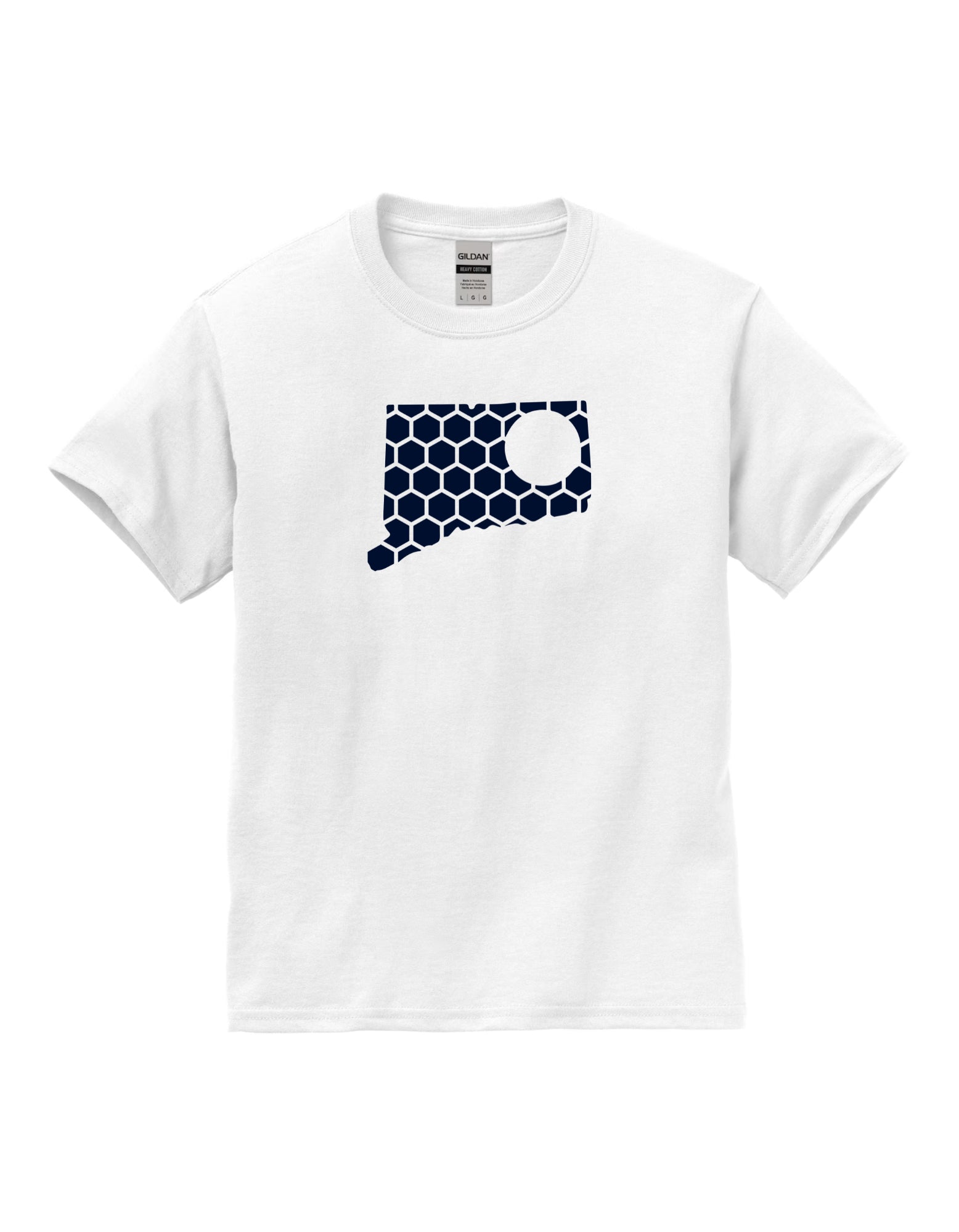 Delaware Honeycomb Crewneck T-Shirt-Rogue Magnolia Custom Designs
