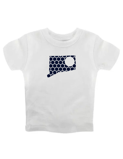 Delaware Honeycomb Crewneck T-Shirt-Rogue Magnolia Custom Designs