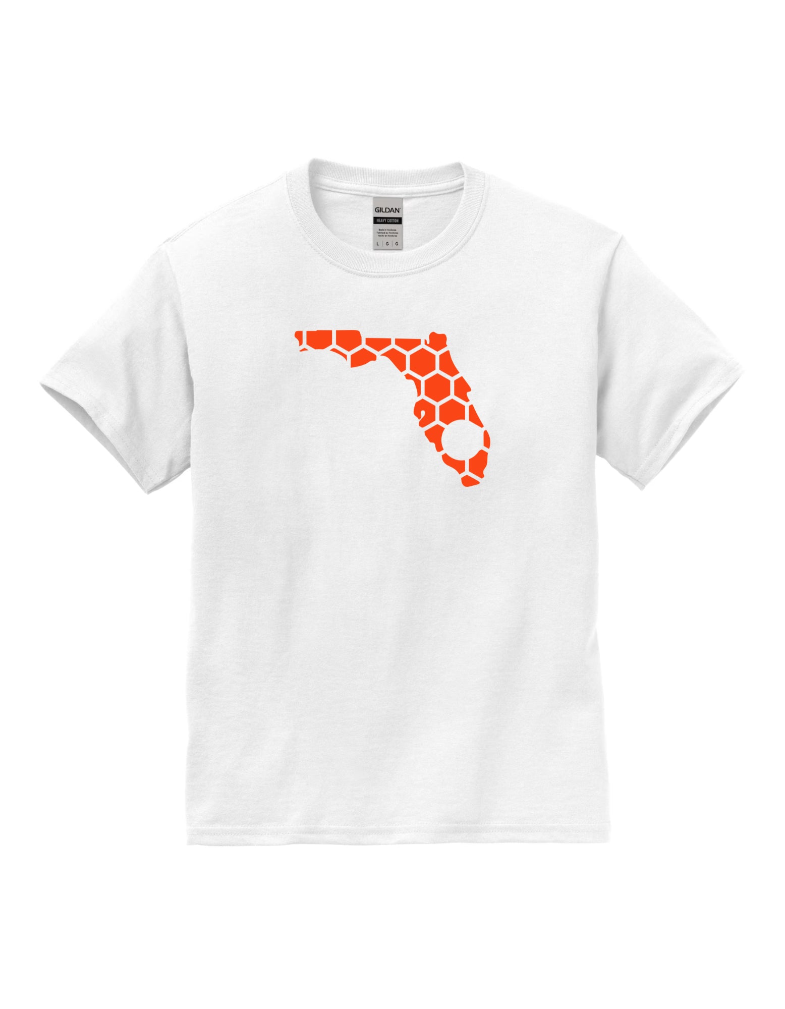 Florida Honeycomb Crewneck T-Shirt-Rogue Magnolia Custom Designs