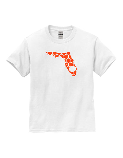 Florida Honeycomb Crewneck T-Shirt-Rogue Magnolia Custom Designs