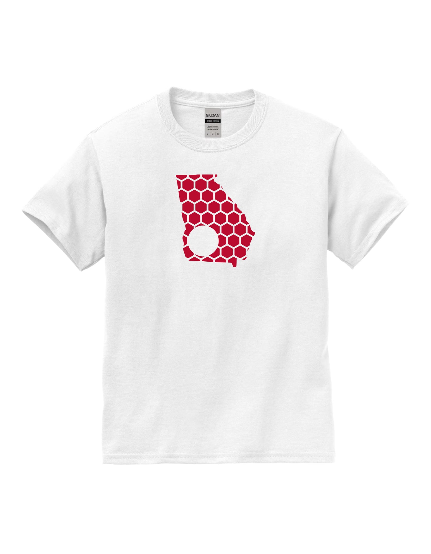 Georgia Honeycomb Crewneck T-Shirt-Rogue Magnolia Custom Designs