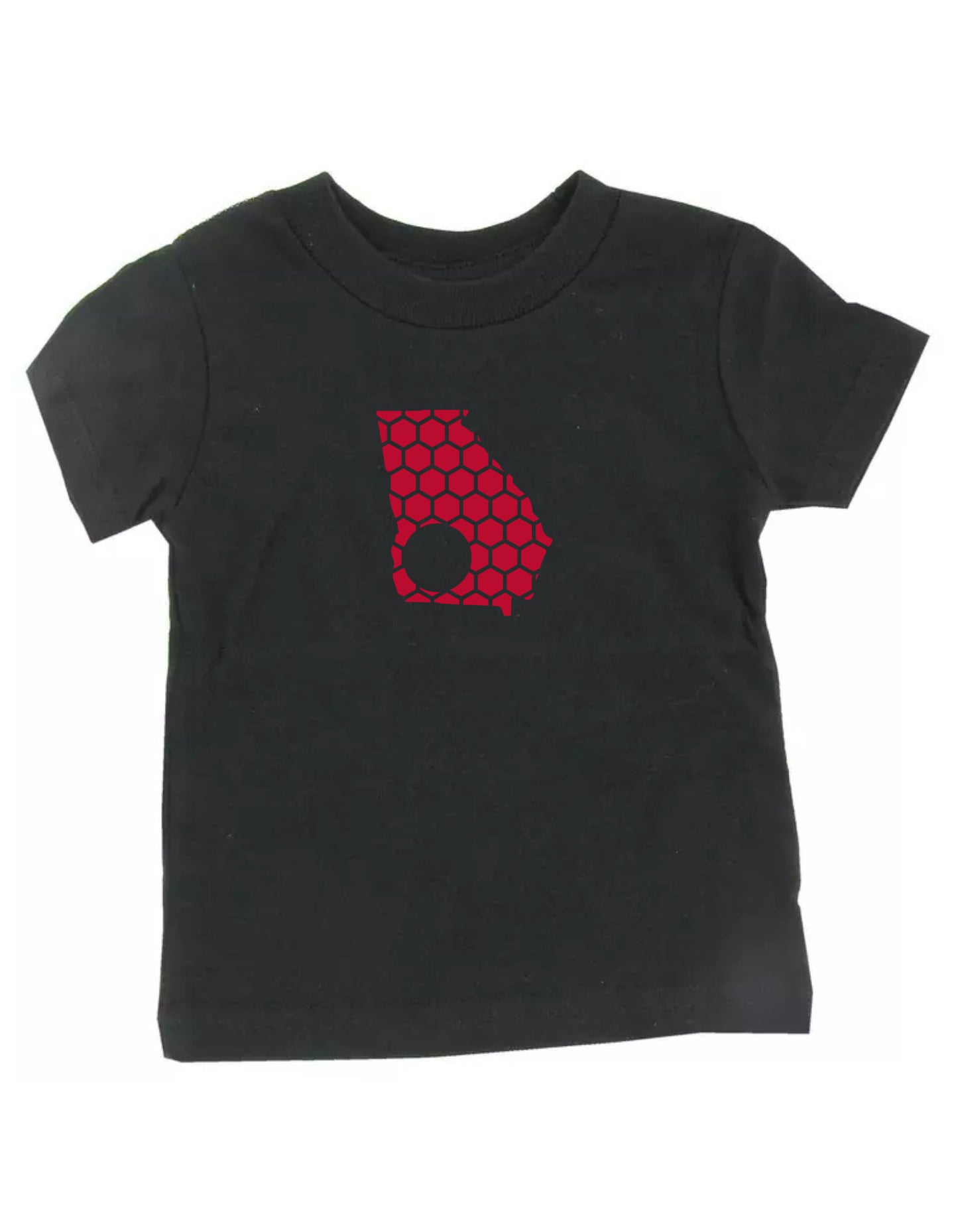 Georgia Honeycomb Crewneck T-Shirt-Rogue Magnolia Custom Designs
