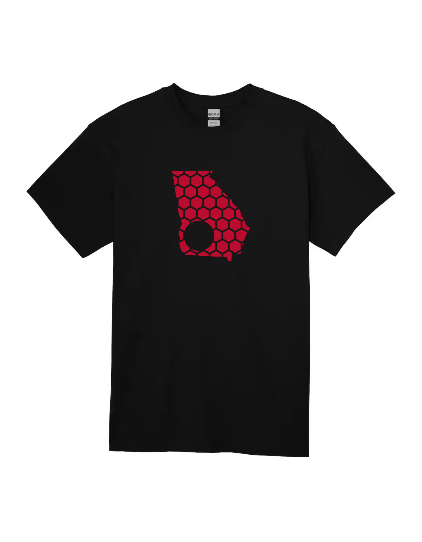 Georgia Honeycomb Crewneck T-Shirt-Rogue Magnolia Custom Designs