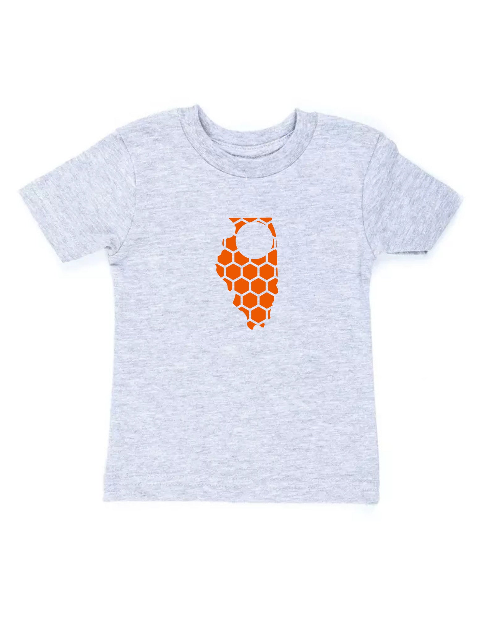 Illinois Honeycomb Crewneck T-Shirt-Rogue Magnolia Custom Designs