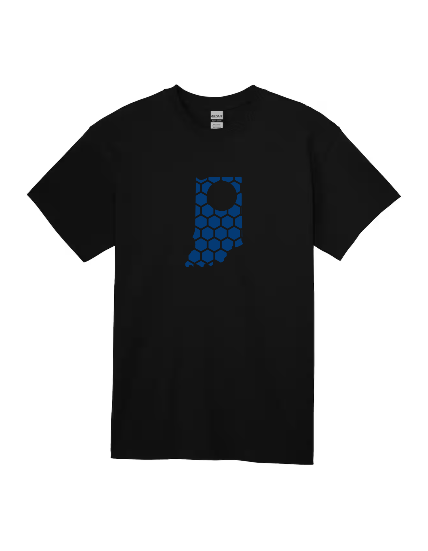 Indiana Honeycomb Crewneck T-Shirt-Rogue Magnolia Custom Designs