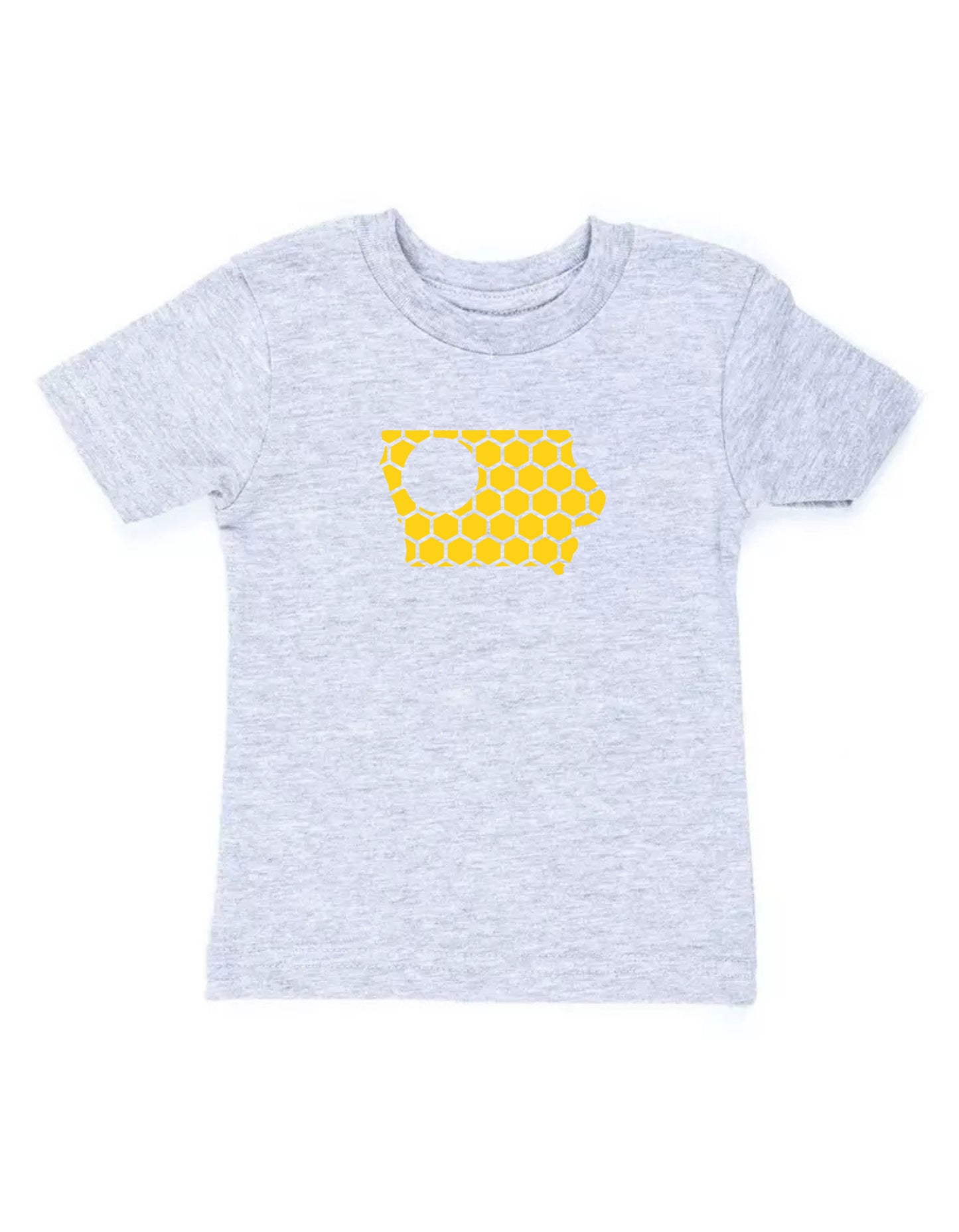 Iowa Honeycomb Crewneck T-Shirt-Rogue Magnolia Custom Designs