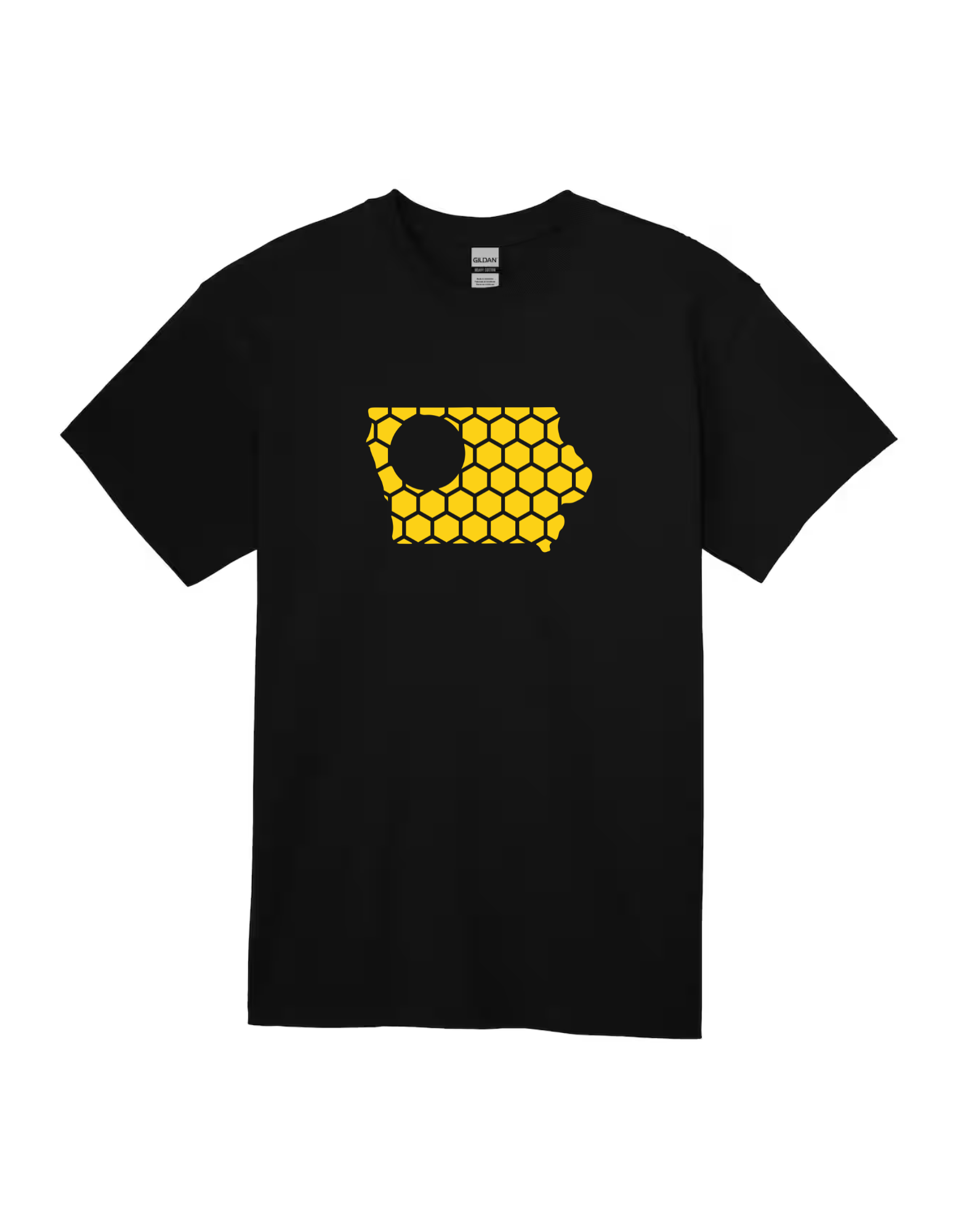 Iowa Honeycomb Crewneck T-Shirt-Rogue Magnolia Custom Designs