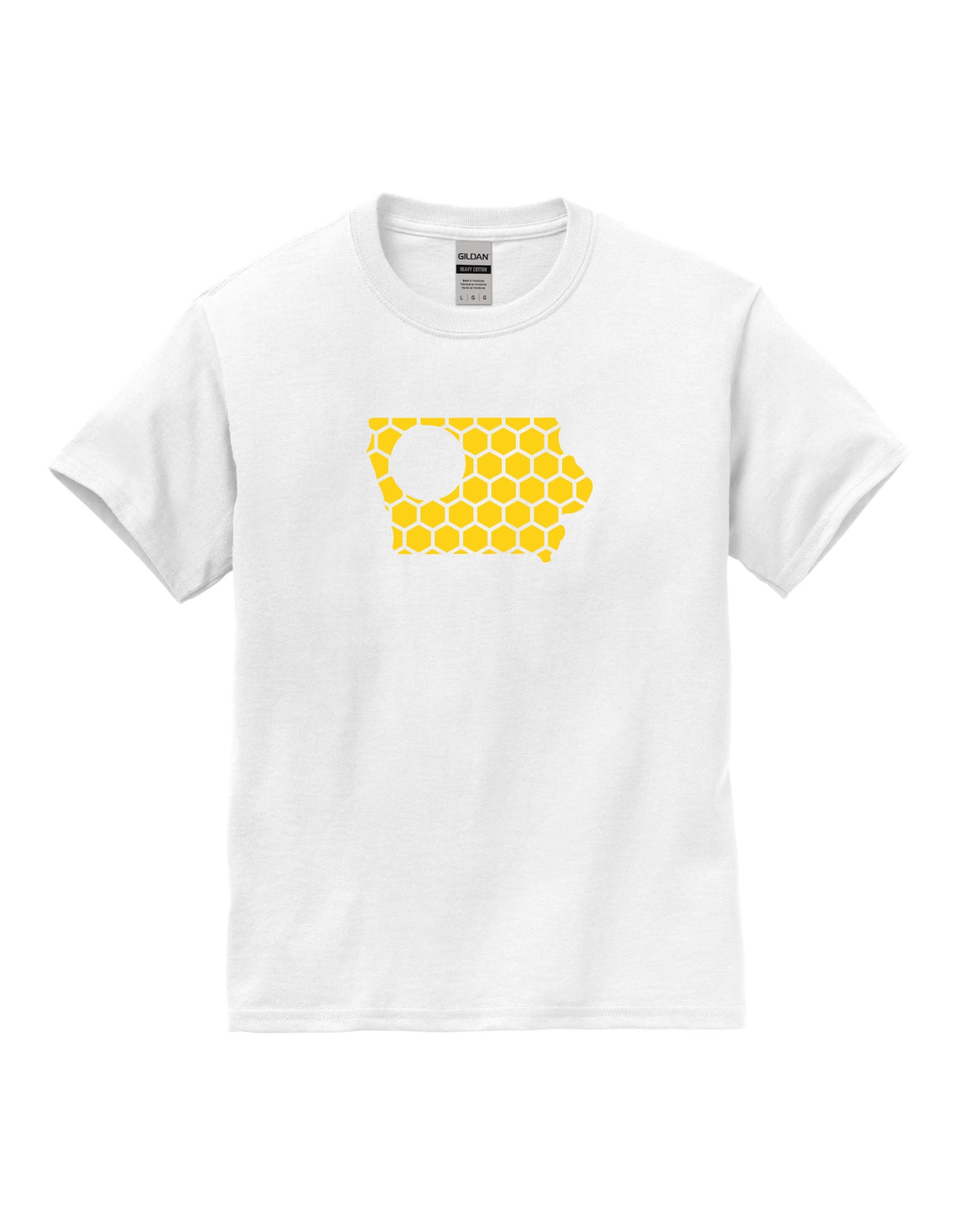 Iowa Honeycomb Crewneck T-Shirt-Rogue Magnolia Custom Designs