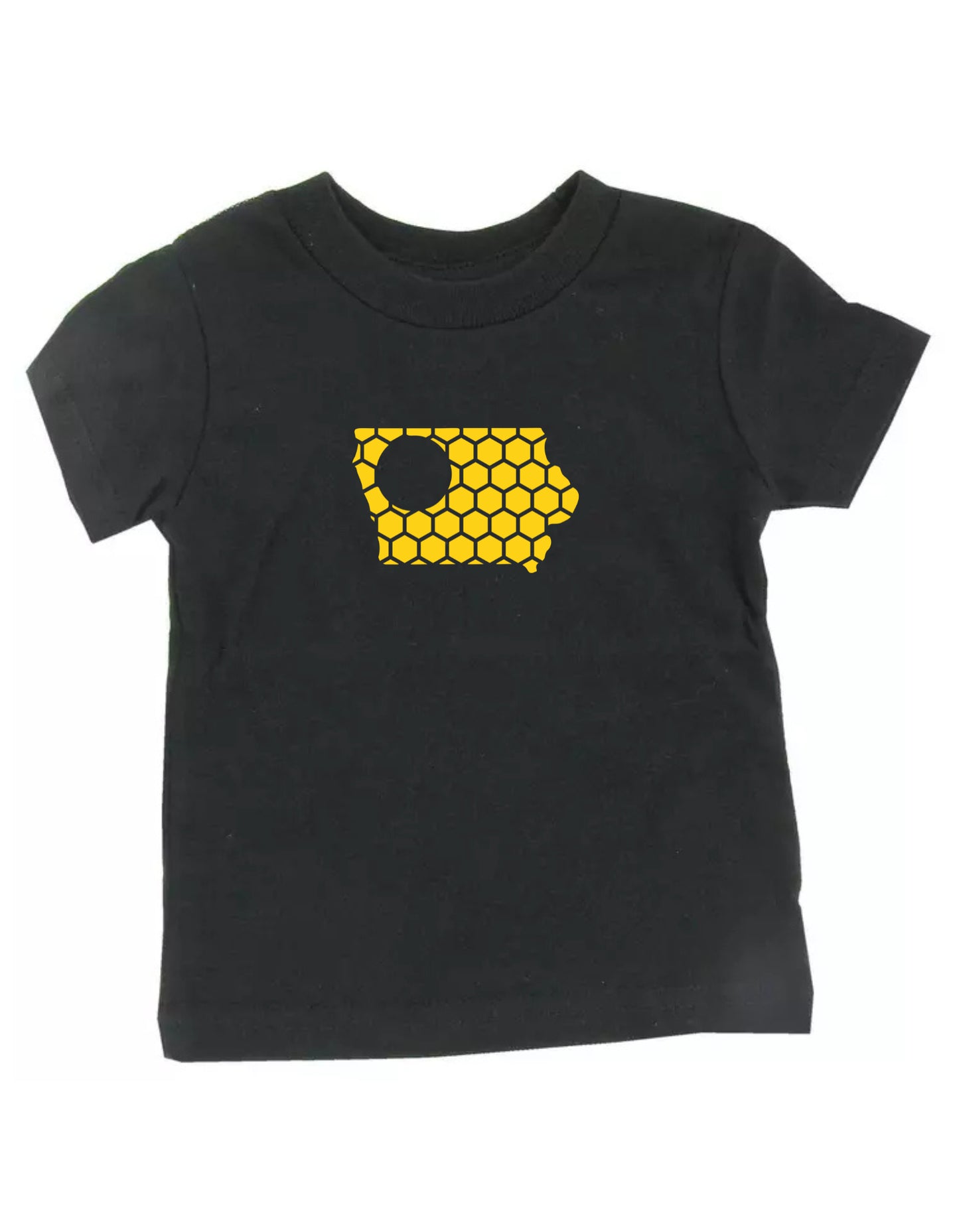 Iowa Honeycomb Crewneck T-Shirt-Rogue Magnolia Custom Designs