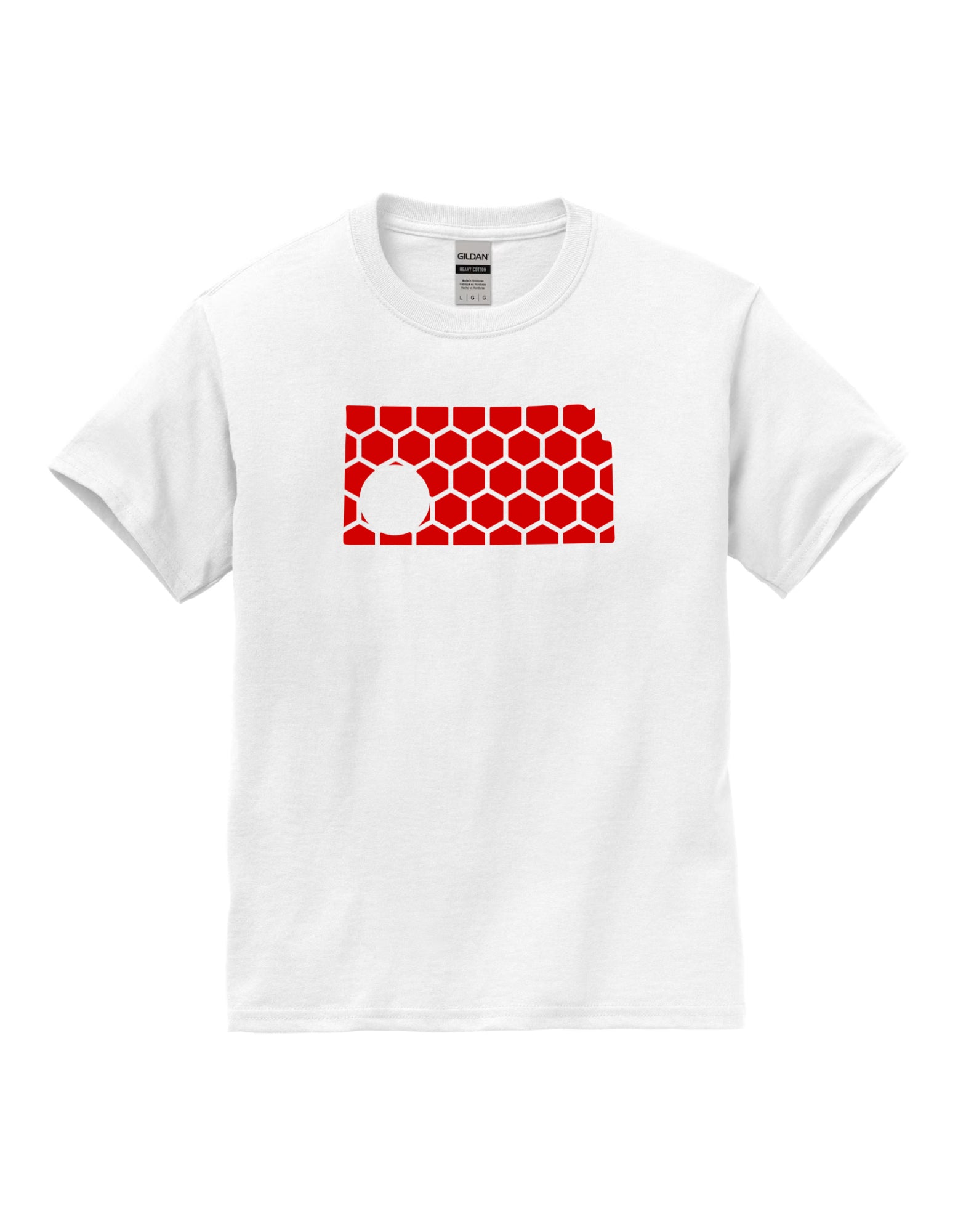 Kansas Honeycomb Crewneck T-Shirt-Rogue Magnolia Custom Designs