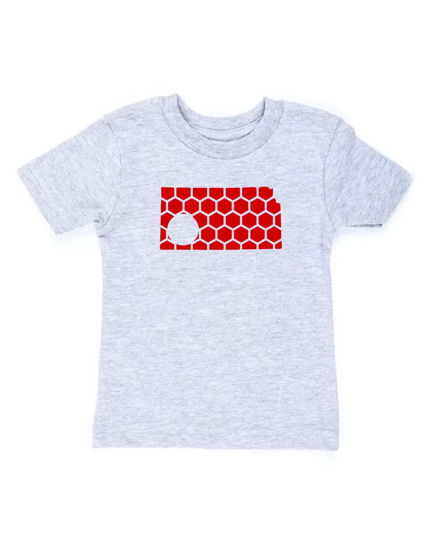 Kansas Honeycomb Crewneck T-Shirt-Rogue Magnolia Custom Designs