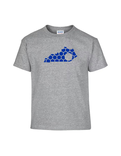 Kentucky Honeycomb Crewneck T-Shirt-Rogue Magnolia Custom Designs