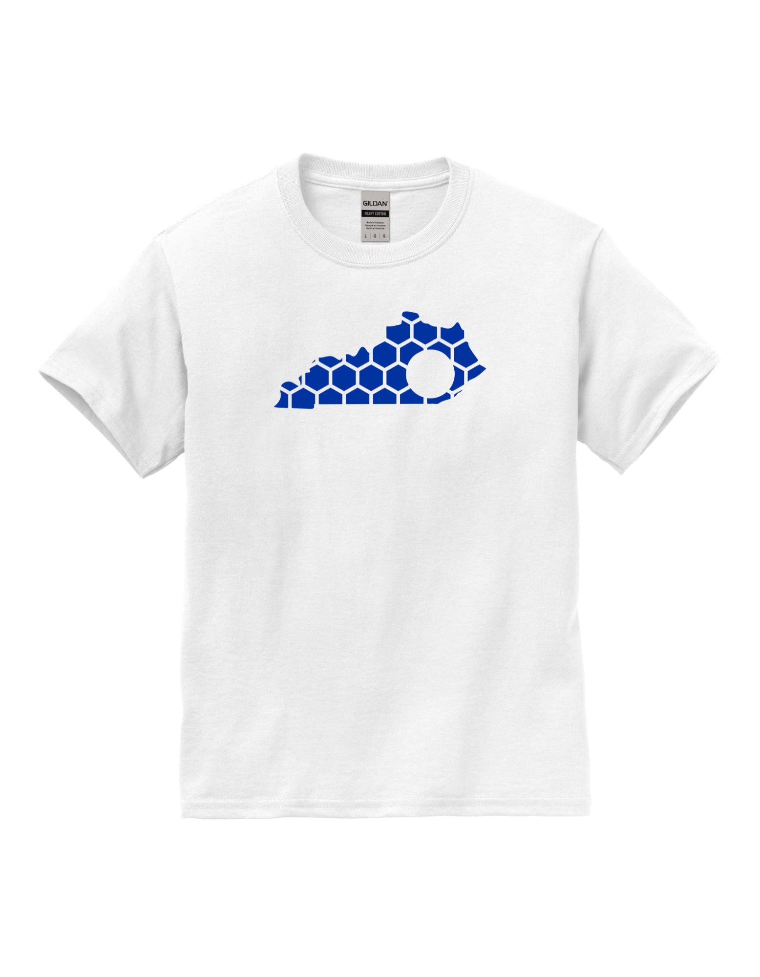 Kentucky Honeycomb Crewneck T-Shirt-Rogue Magnolia Custom Designs