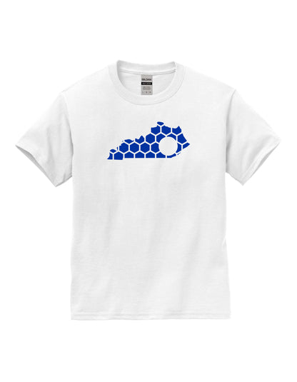 Kentucky Honeycomb Crewneck T-Shirt-Rogue Magnolia Custom Designs