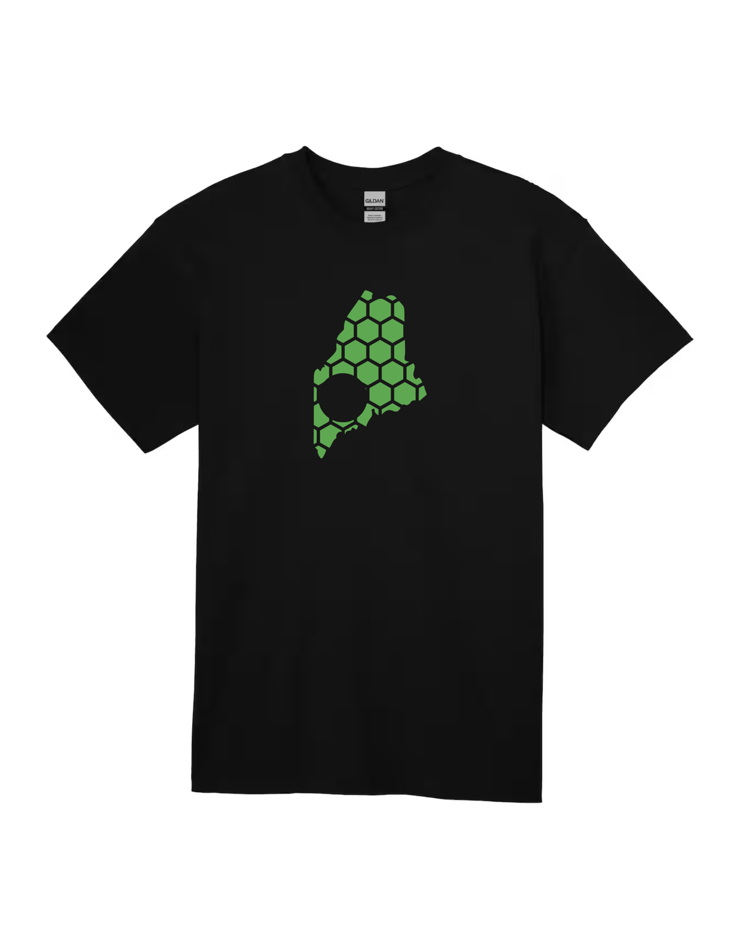 Maine Honeycomb Crewneck T-Shirt-Rogue Magnolia Custom Designs