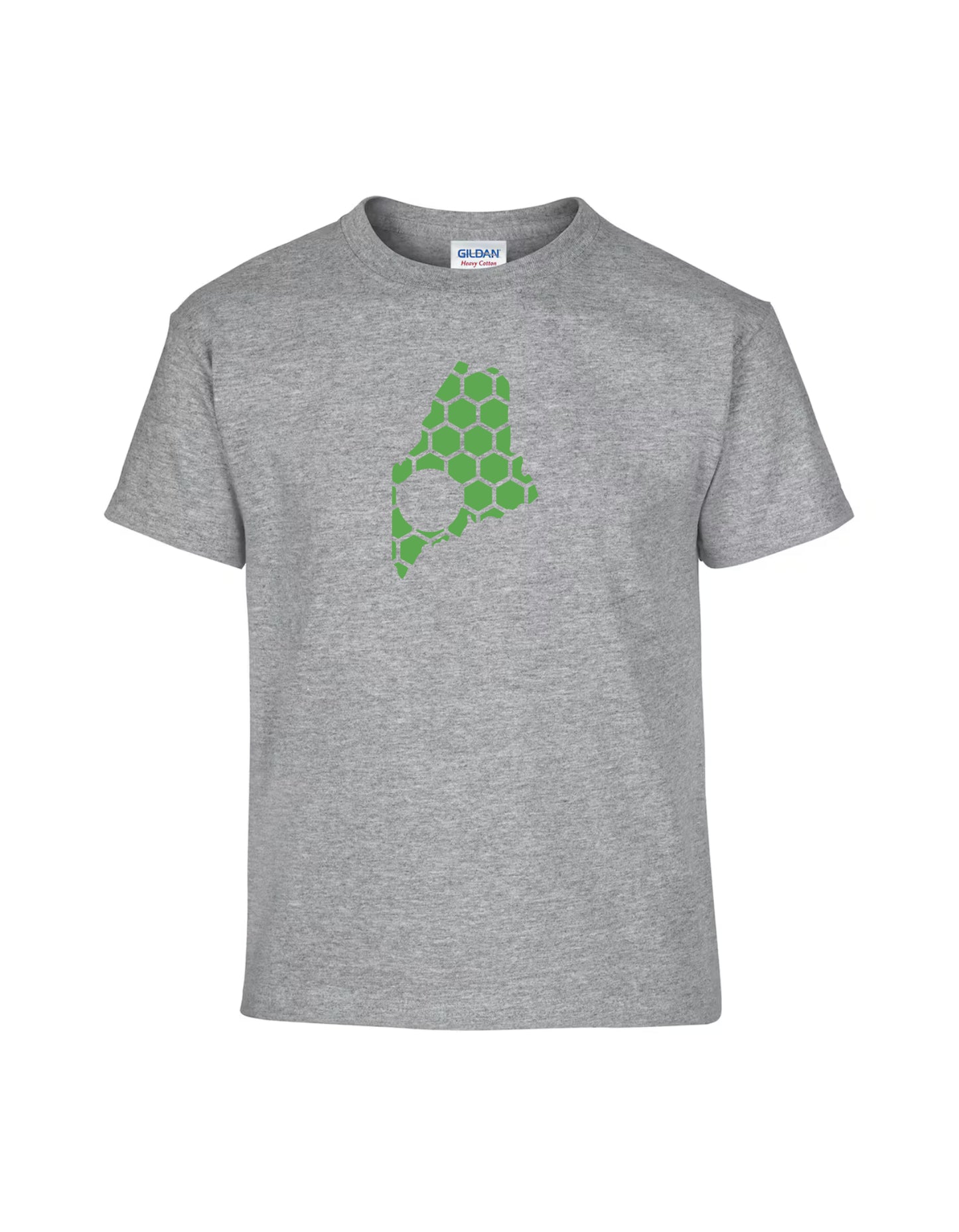Maine Honeycomb Crewneck T-Shirt-Rogue Magnolia Custom Designs