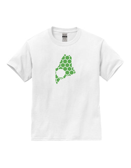 Maine Honeycomb Crewneck T-Shirt-Rogue Magnolia Custom Designs