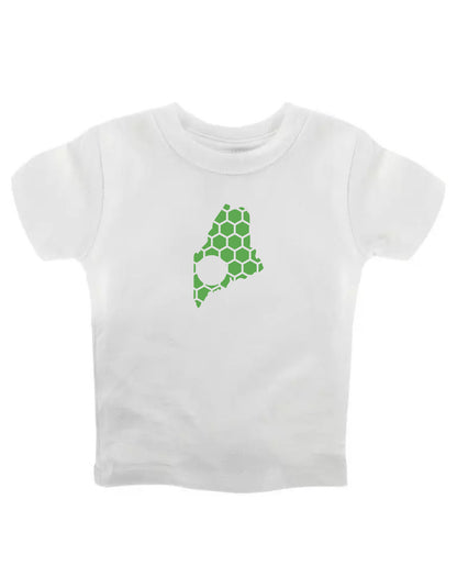 Maine Honeycomb Crewneck T-Shirt-Rogue Magnolia Custom Designs