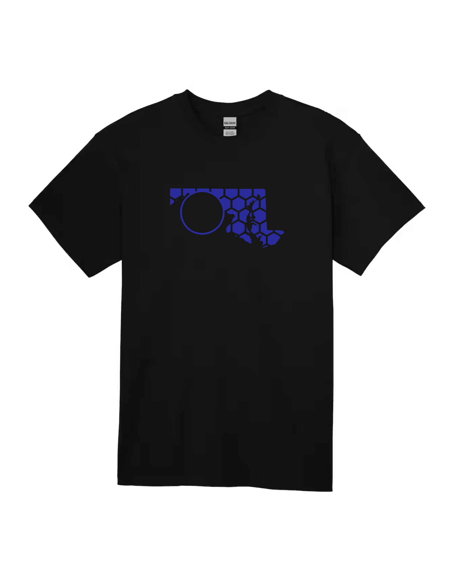 Maryland Honeycomb Crewneck T-Shirt-Rogue Magnolia Custom Designs
