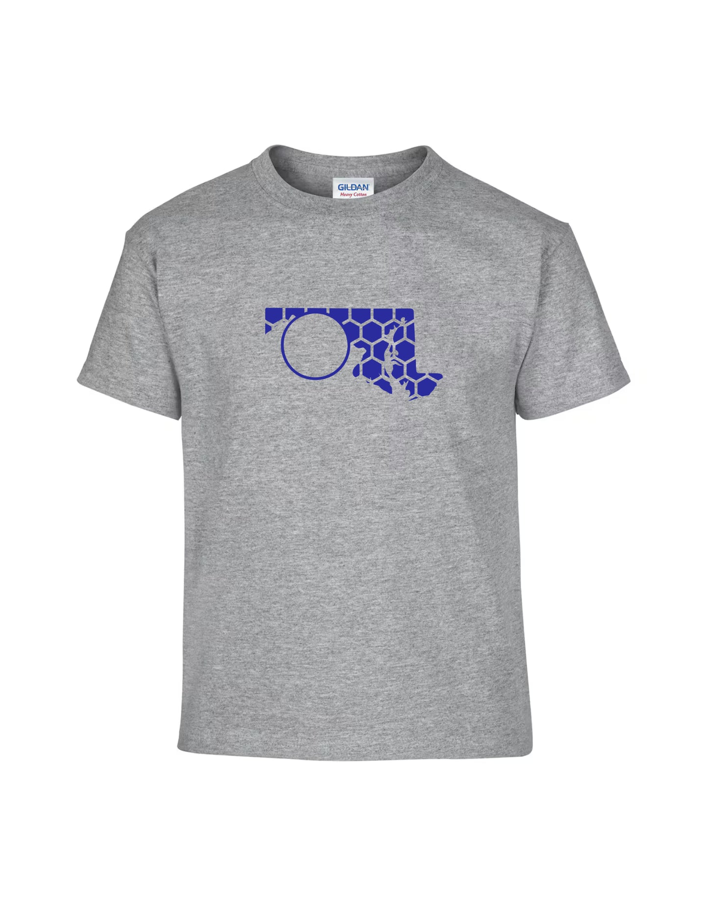 Maryland Honeycomb Crewneck T-Shirt-Rogue Magnolia Custom Designs