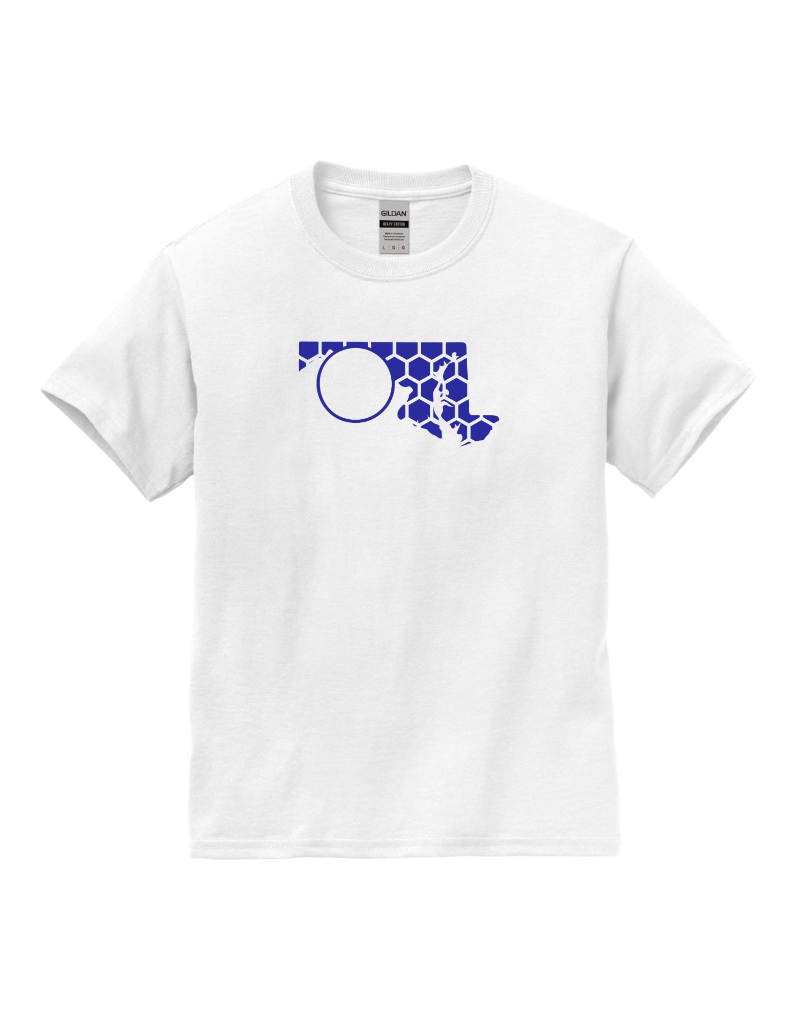 Maryland Honeycomb Crewneck T-Shirt-Rogue Magnolia Custom Designs