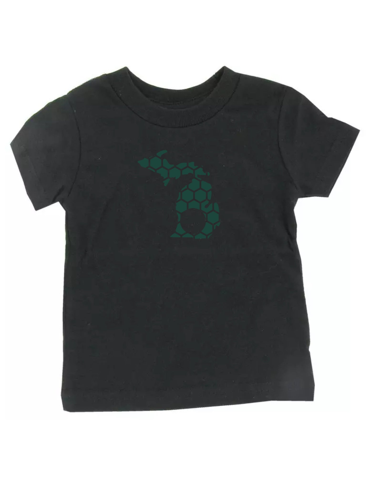 Michigan Honeycomb Crewneck T-Shirt-Rogue Magnolia Custom Designs