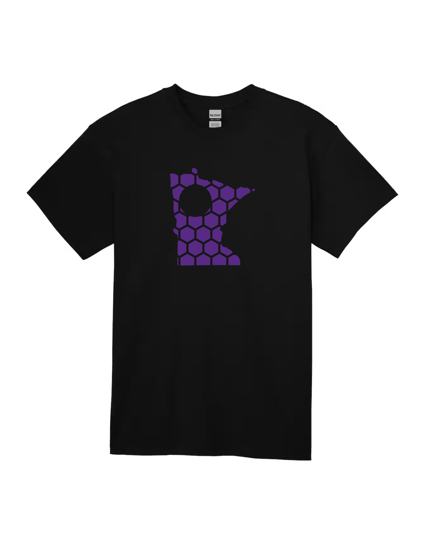 Minnesota Honeycomb Crewneck T-Shirt-Rogue Magnolia Custom Designs