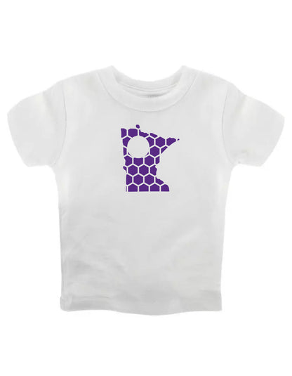 Minnesota Honeycomb Crewneck T-Shirt-Rogue Magnolia Custom Designs