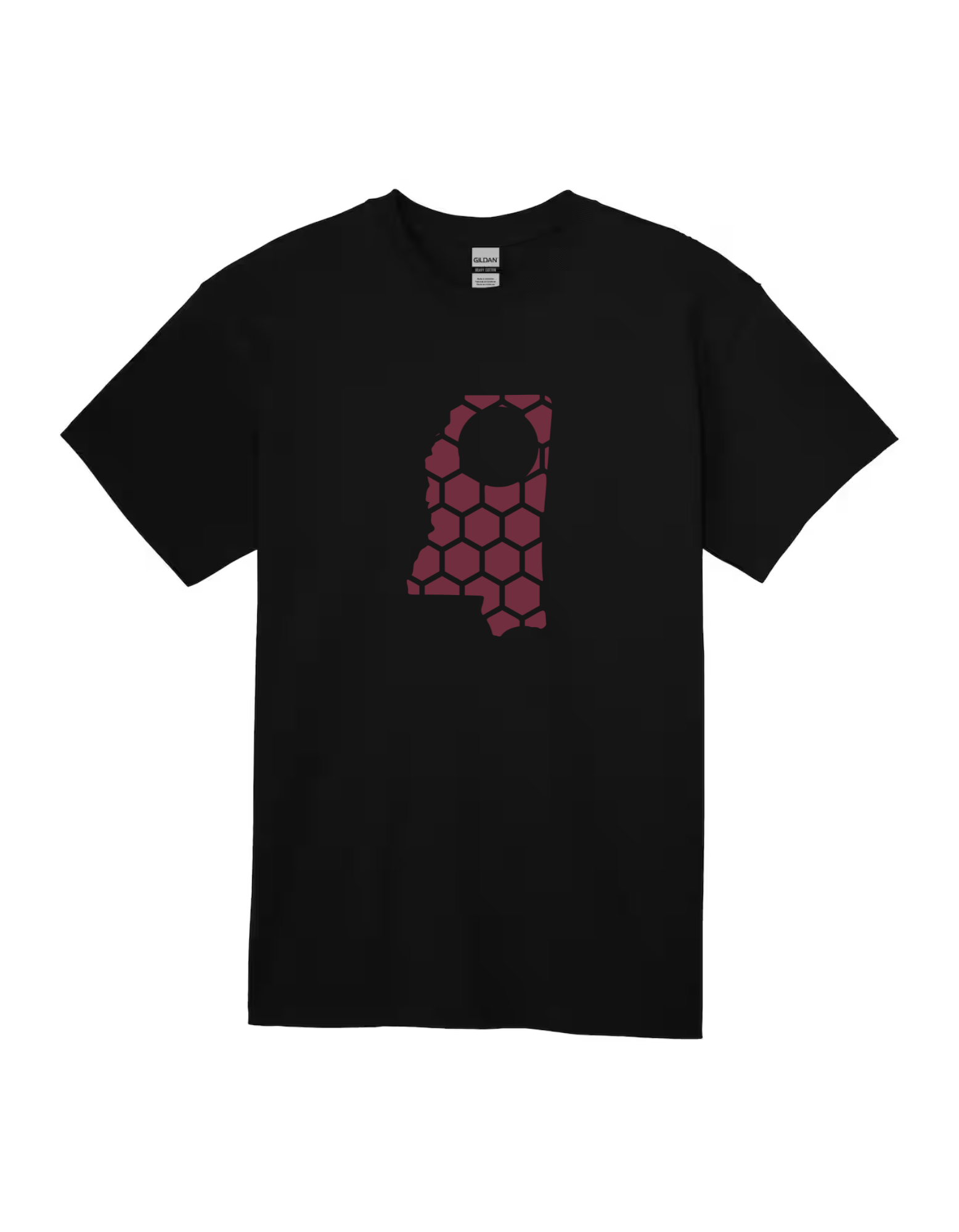 Mississippi Honeycomb Crewneck T-Shirt-Rogue Magnolia Custom Designs