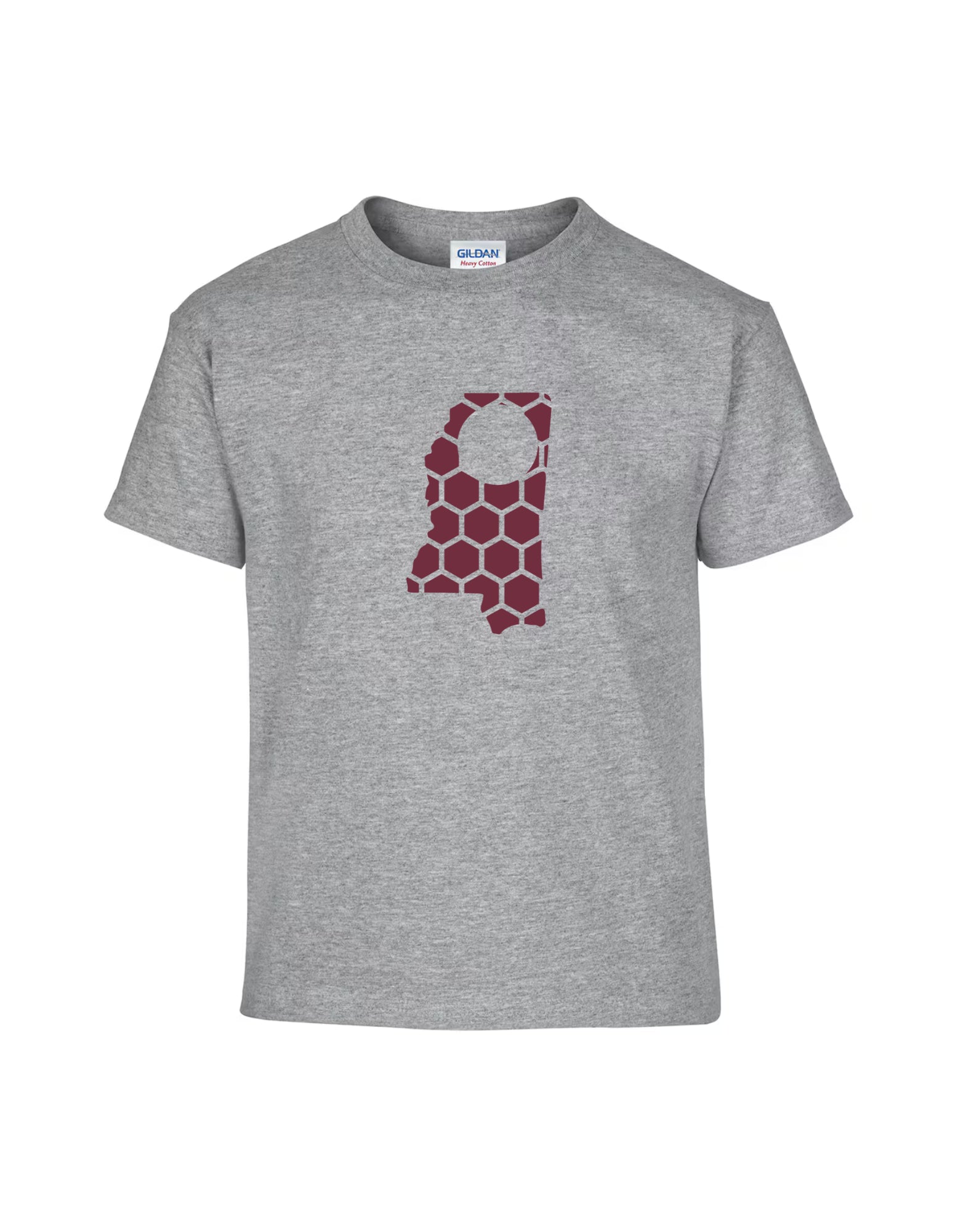 Mississippi Honeycomb Crewneck T-Shirt-Rogue Magnolia Custom Designs