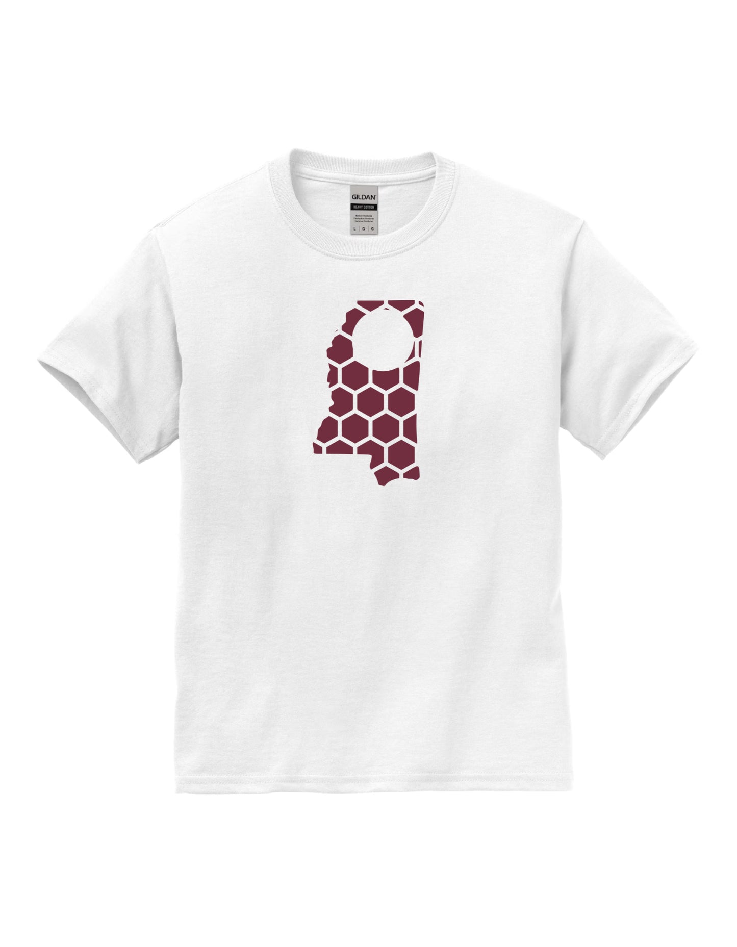 Mississippi Honeycomb Crewneck T-Shirt-Rogue Magnolia Custom Designs