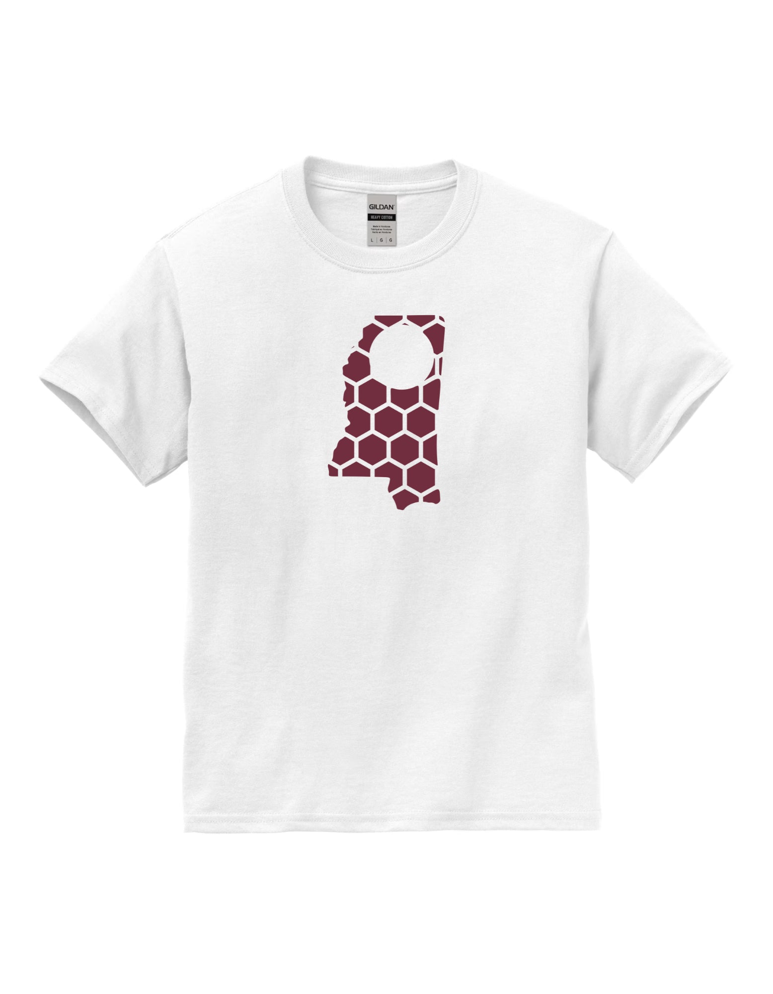 Mississippi Honeycomb Crewneck T-Shirt-Rogue Magnolia Custom Designs
