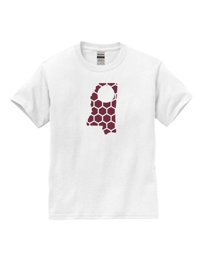 Mississippi Honeycomb Crewneck T-Shirt-Rogue Magnolia Custom Designs