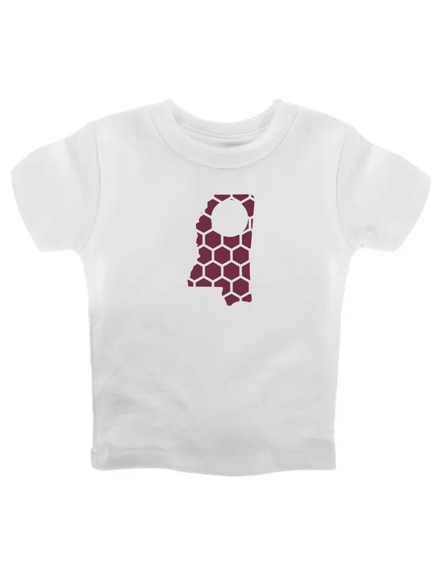 Mississippi Honeycomb Crewneck T-Shirt-Rogue Magnolia Custom Designs