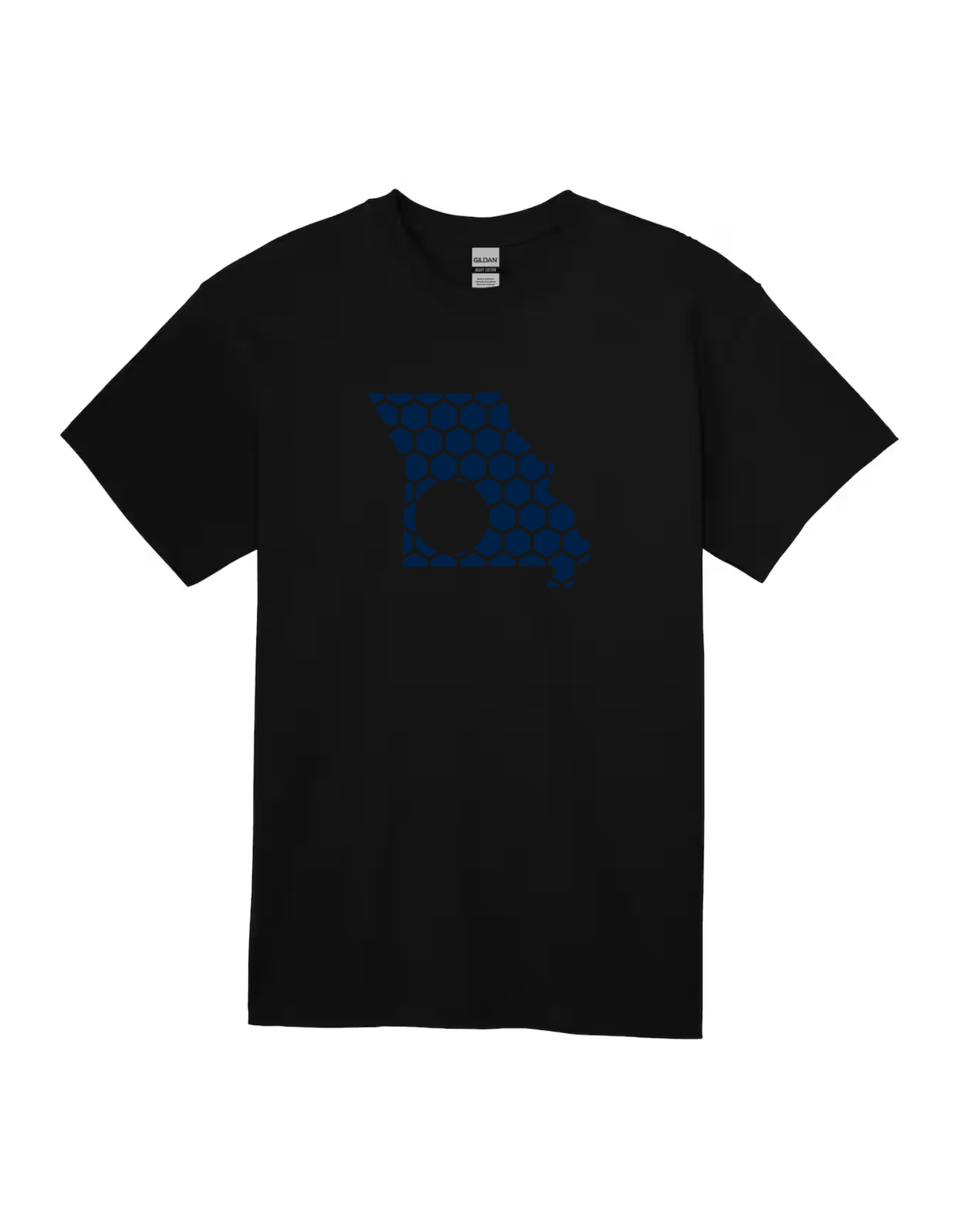 Missouri Honeycomb Crewneck T-Shirt-Rogue Magnolia Custom Designs