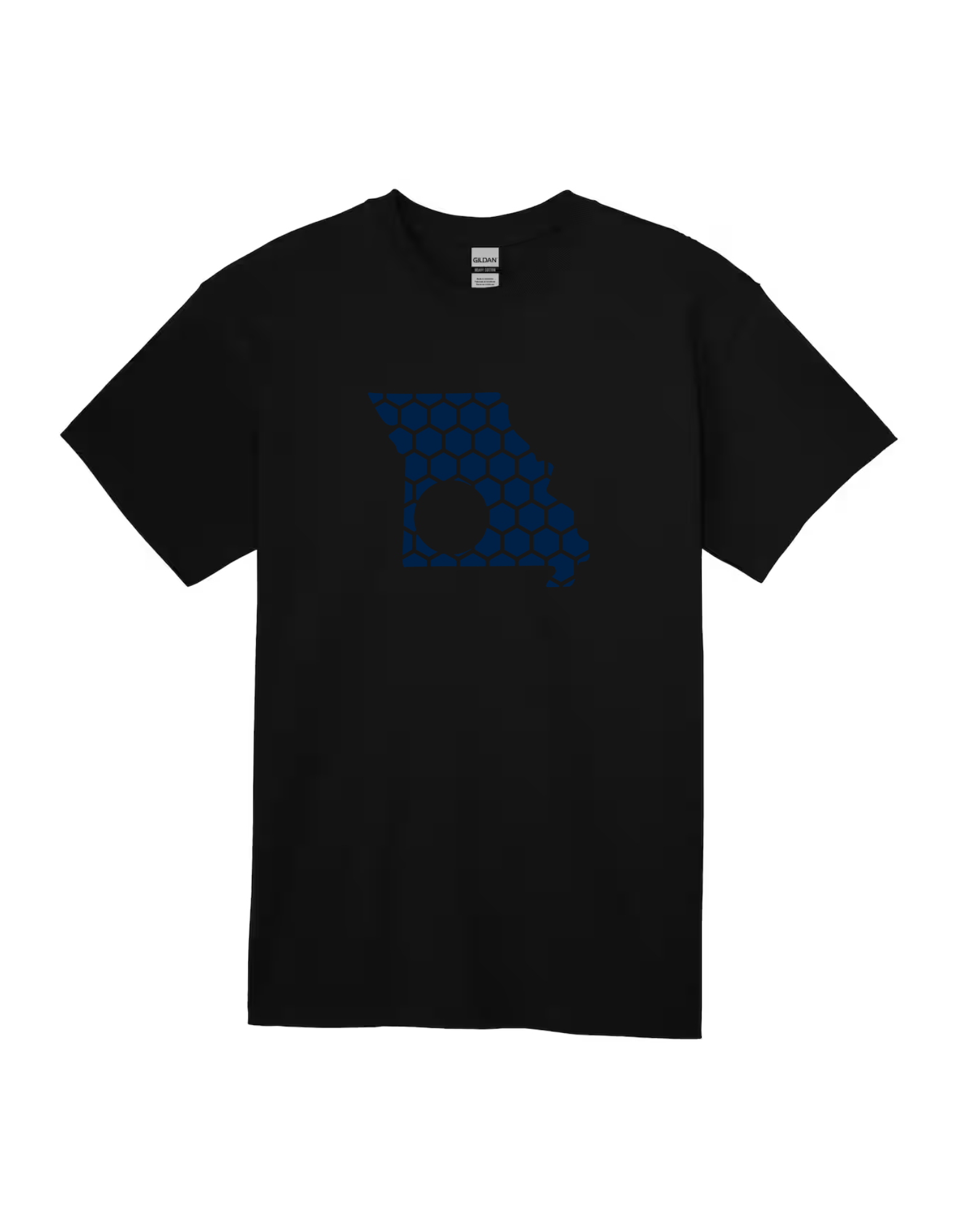 Missouri Honeycomb Crewneck T-Shirt-Rogue Magnolia Custom Designs