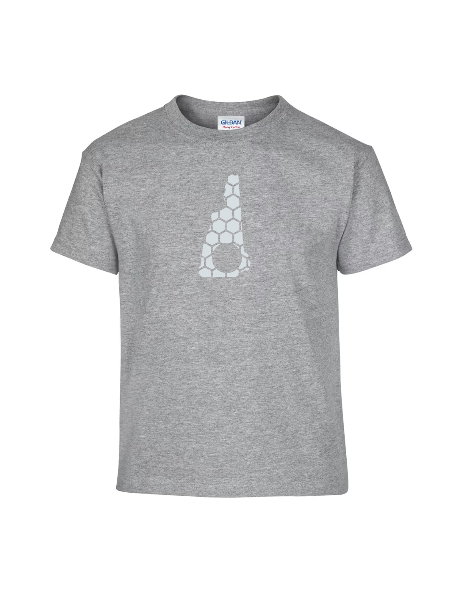 New Hampshire Honeycomb Crewneck T-Shirt-Rogue Magnolia Custom Designs