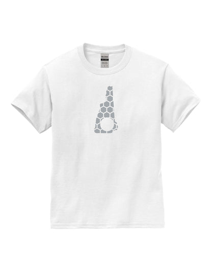 New Hampshire Honeycomb Crewneck T-Shirt-Rogue Magnolia Custom Designs