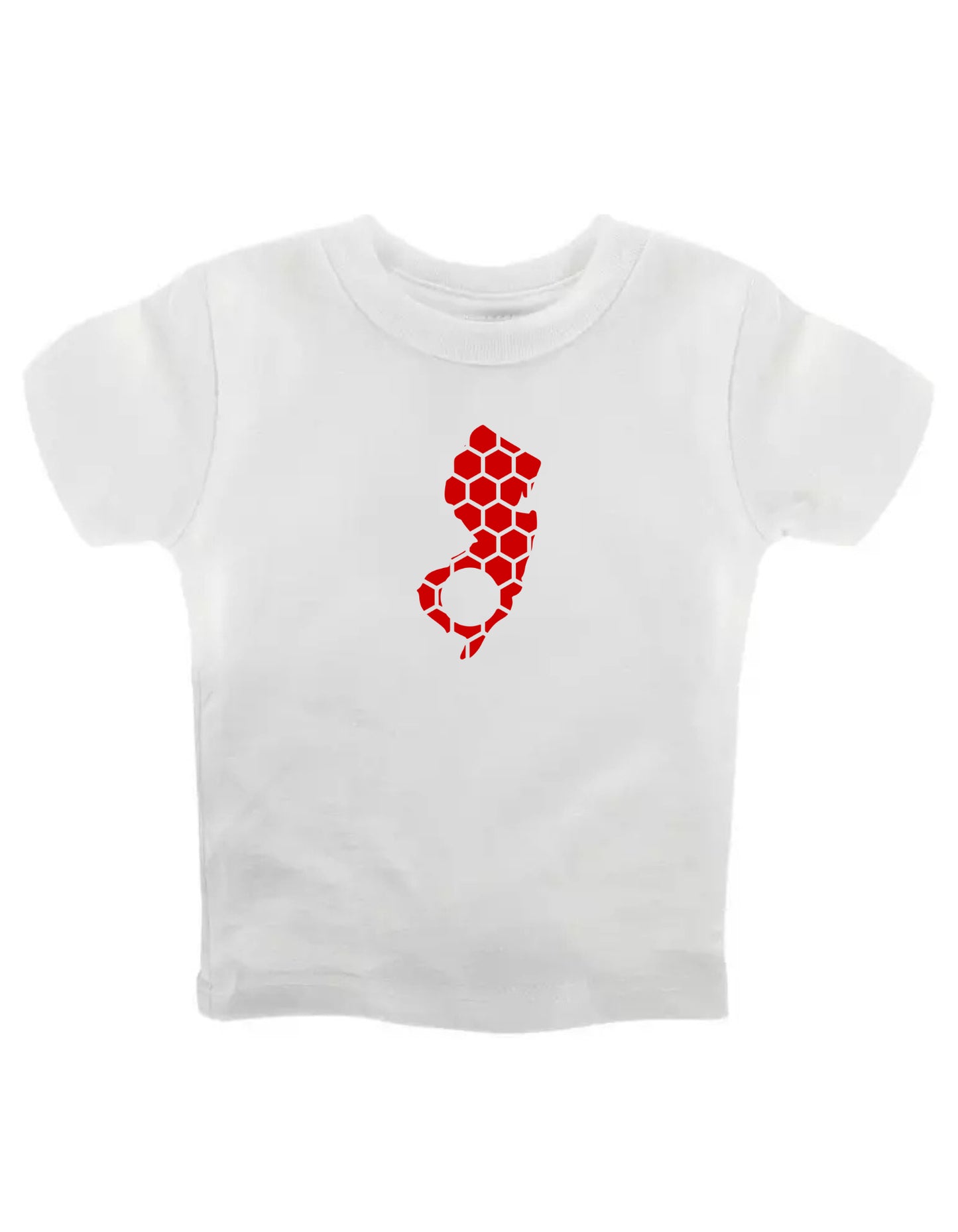 New Jersey Honeycomb Crewneck T-Shirt-Rogue Magnolia Custom Designs