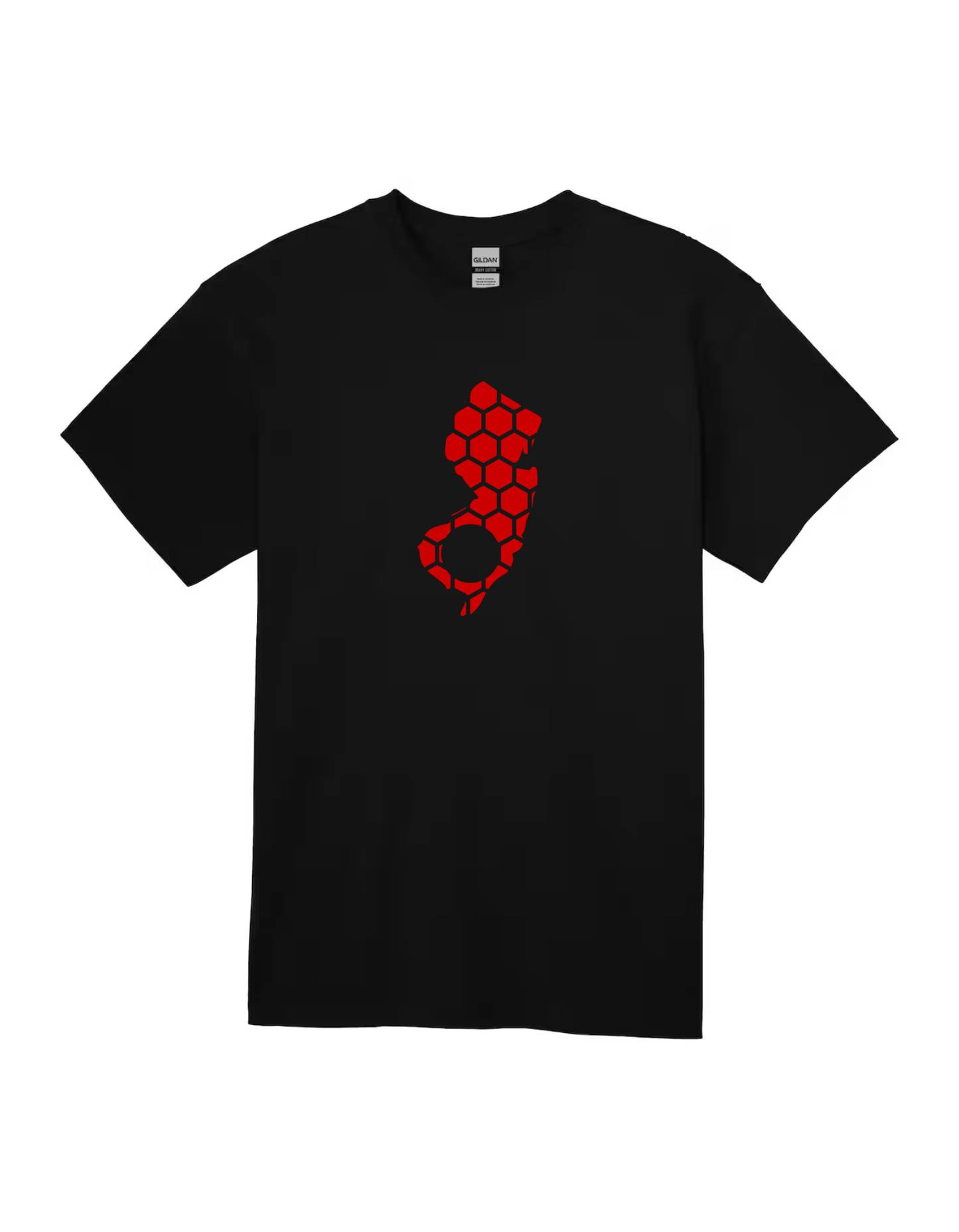 New Jersey Honeycomb Crewneck T-Shirt-Rogue Magnolia Custom Designs