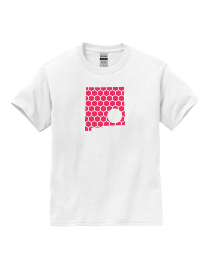 New Mexico Honeycomb Crewneck T-Shirt-Rogue Magnolia Custom Designs