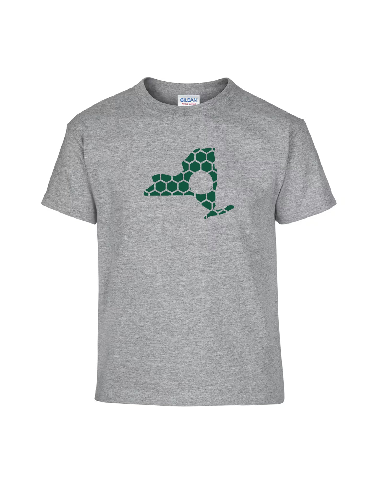 New York Honeycomb Crewneck T-Shirt-Rogue Magnolia Custom Designs