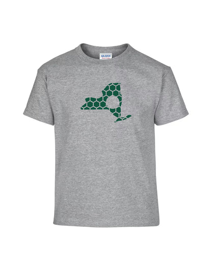 New York Honeycomb Crewneck T-Shirt-Rogue Magnolia Custom Designs